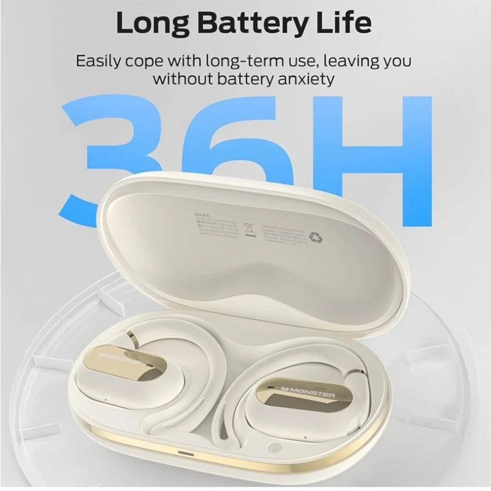 Monster Open Ear AC322 Bluetooth 5.4 Headset
